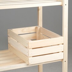 Ящик деревянный для стеллажей 25х35х15 см Добропаровъ