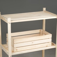 Ящик деревянный для стеллажей глубиной 50х25х15 см Добропаровъ