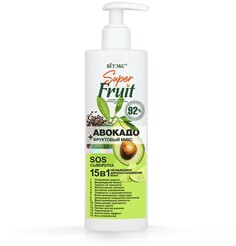 Superfruit авокадо+фруктовый микс sos сыворотка для восстановления волос 15 в 1 200мл Viteks