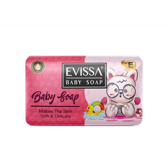 Мыло туалетное детское Evissa розовое 90 гр
