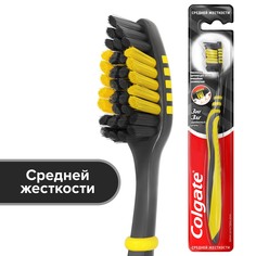 Многофункциональная зубная щетка Colgate Зиг Заг с древесным углем, средней жесткости