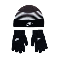Шапка и перчатки Детский набор: шапка и перчатки Nike Striped Beanie & Gloves Set