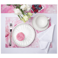 Полотенца, салфетки кухонные комплект салфеток под тарелку STENOVA HOME Kamilla 30х45см 4шт розовый, арт.712085