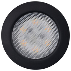Светильники встраиваемые мебельные LED круглые светодиодный светильник DE FRAN Cupboard 4Вт 4000K 70Лм черный