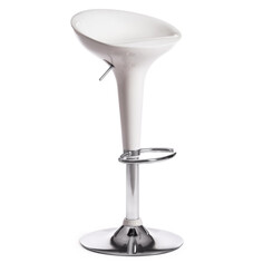 Стулья для кухни барный стул NAIL металл/пластик белый/хром