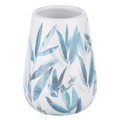 Стаканы для ванной стакан для зубных щеток Akvarel керамика бело-голубой Moroshka