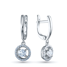 Серьги из белого золота э4712сг04210018_white ЭПЛ Даймонд