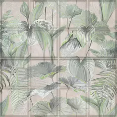 Панно настенное Azori Maiolica Crema 63x63 см цвет зеленый 2 шт Kerlife