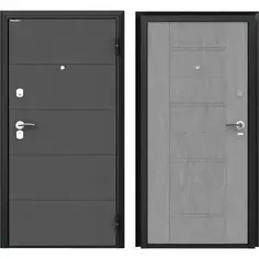 Дверь входная металлическая Оптим 98x205 см правая бетон Doorhan