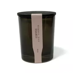 Свеча в стекле Кофе черная 9 см Эвис