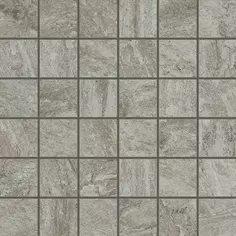 Глазурованный керамогранит Coliseumgres Alpi Grigio Inserto Mosaico 30x30 см 1.35 м² матовый цвет серый