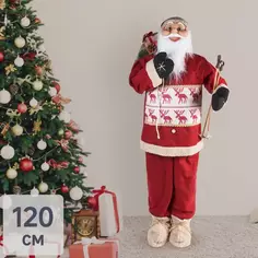 Фигура декоративная Санта в красном 120см Без бренда