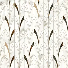 Стеновая панель Delicate Amber 300x0.4x60 см алюминий цвет белый Без бренда