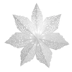 Украшение светодиодное Снежинка для дома 1 светодиод 60 см цвет белый Без бренда