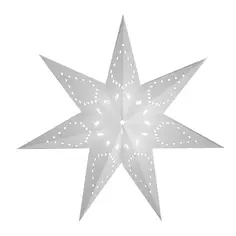 Украшение светодиодное Звезда классическая для дома 1 светодиод 40 см цвет белый Без бренда