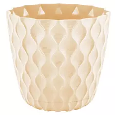 Горшок цветочный Ingreen Wave ø14.5 h13.2 см v1.4 л пластик сливочный