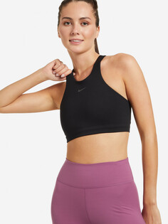 Спортивный топ бра Nike Yoga Dri-FIT Swoosh, Черный