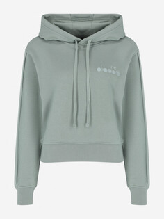 Худи женская Diadora Athl. Logo, Зеленый