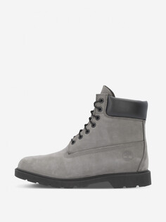 Ботинки утепленные мужские Timberland 6In Basic Boot - Contrast Collar Wp, Серый