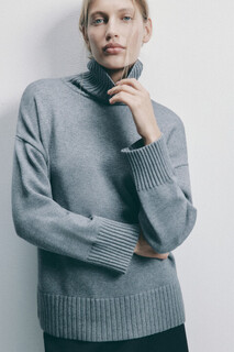 свитер женский Свитер SWEATER свободный с боковыми разрезами Befree