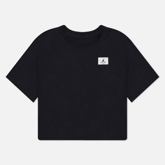 Женская футболка Jordan Essentials Boxy, цвет чёрный
