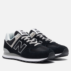 Мужские кроссовки New Balance ML574EVB, цвет чёрный, размер 45.5 EU