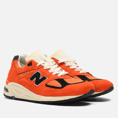 Мужские кроссовки New Balance x Teddy Santis 990v2, цвет оранжевый, размер 42.5 EU