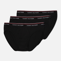 Комплект мужских трусов Tommy Hilfiger Underwear 3-Pack Cotton Briefs, цвет чёрный, размер M