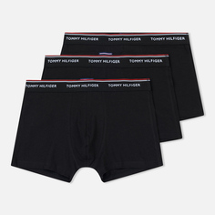 Комплект мужских трусов Tommy Hilfiger Underwear 3-Pack Premium Essential Trunks, цвет чёрный