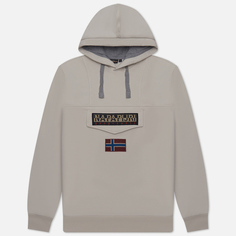 Мужская толстовка Napapijri Burgee Winter Hoodie, цвет белый, размер S