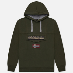Мужская толстовка Napapijri Burgee Winter Hoodie, цвет зелёный