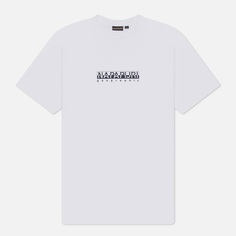 Мужская футболка Napapijri S-Box 4, цвет белый, размер XL