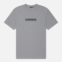 Мужская футболка Napapijri S-Box 4, цвет серый, размер XXL