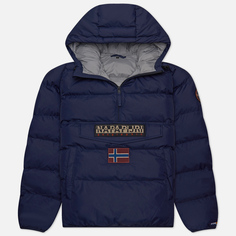 Мужская куртка анорак Napapijri Rainforest Pocket Winter Puffer, цвет синий