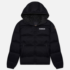 Женский пуховик Napapijri A-Box Hooded, цвет чёрный
