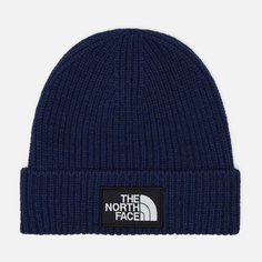Шапка The North Face TNF Logo Box Cuffed, цвет синий