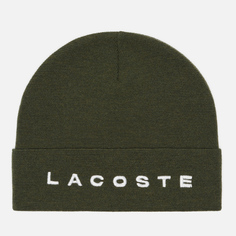 Шапка Lacoste Embroidered Script, цвет зелёный