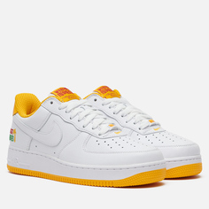 Мужские кроссовки Nike Air Force 1 Low Retro QS West Indies, цвет белый, размер 41 EU