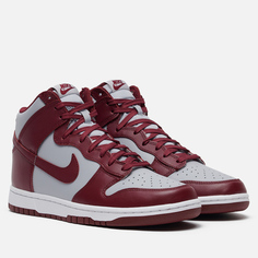 Мужские кроссовки Nike Dunk High Retro, цвет бордовый