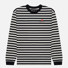 Мужской лонгслив Edwin Basic Stripe, цвет чёрный