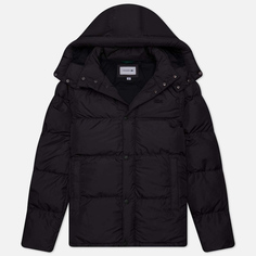 Мужской пуховик Lacoste Embroidered Crocodile Tonal, цвет чёрный