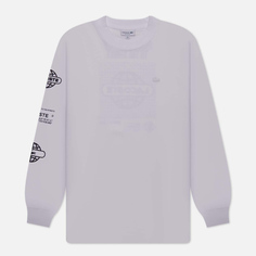 Мужской лонгслив Lacoste Relaxed Fit Printed Crew Neck, цвет белый