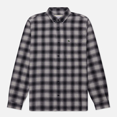 Мужская рубашка Lacoste Cotton/Wool Blend Checked Flannel, цвет серый, размер 45