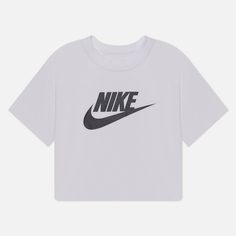 Женская футболка Nike Essential Cropped Icon Futura, цвет белый