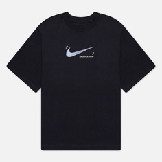 Женская футболка Nike Graphic Printed 3 Boxy, цвет чёрный