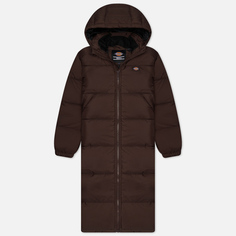 Женский пуховик Dickies Alatna Long, цвет коричневый