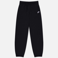 Женские брюки Nike Club Fleece Mid-Rise Oversized, цвет чёрный