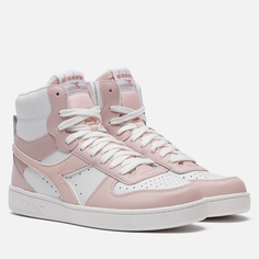 Женские кроссовки Diadora Magic Basket Mid Leather, цвет розовый