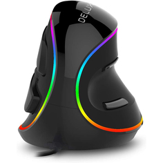 Мышь Delux KM-M618 Plus RGB, черный