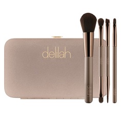 Vegan Travel Brush Collection Kit Дорожный набор кистей Delilah